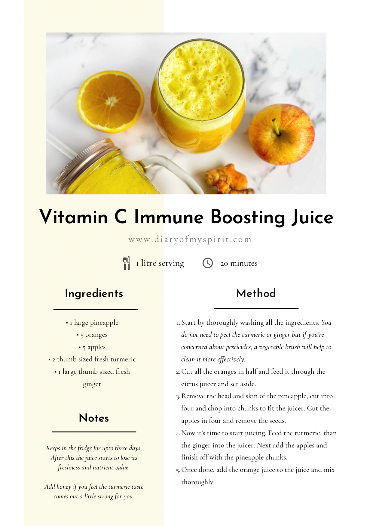 vitamin c immune boosting juice for optimal winter wellness