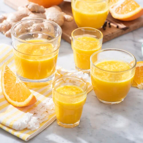 Citrus loaded immune boosting ginger shot recipe