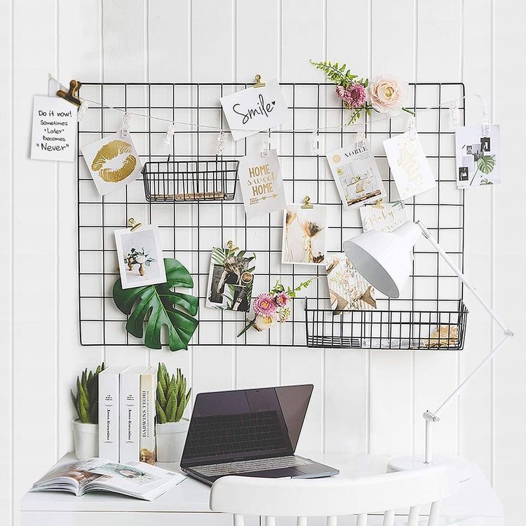 grid board for work office decoration ideas