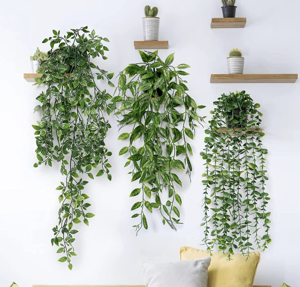 artificial hanging plants for home and work office decor