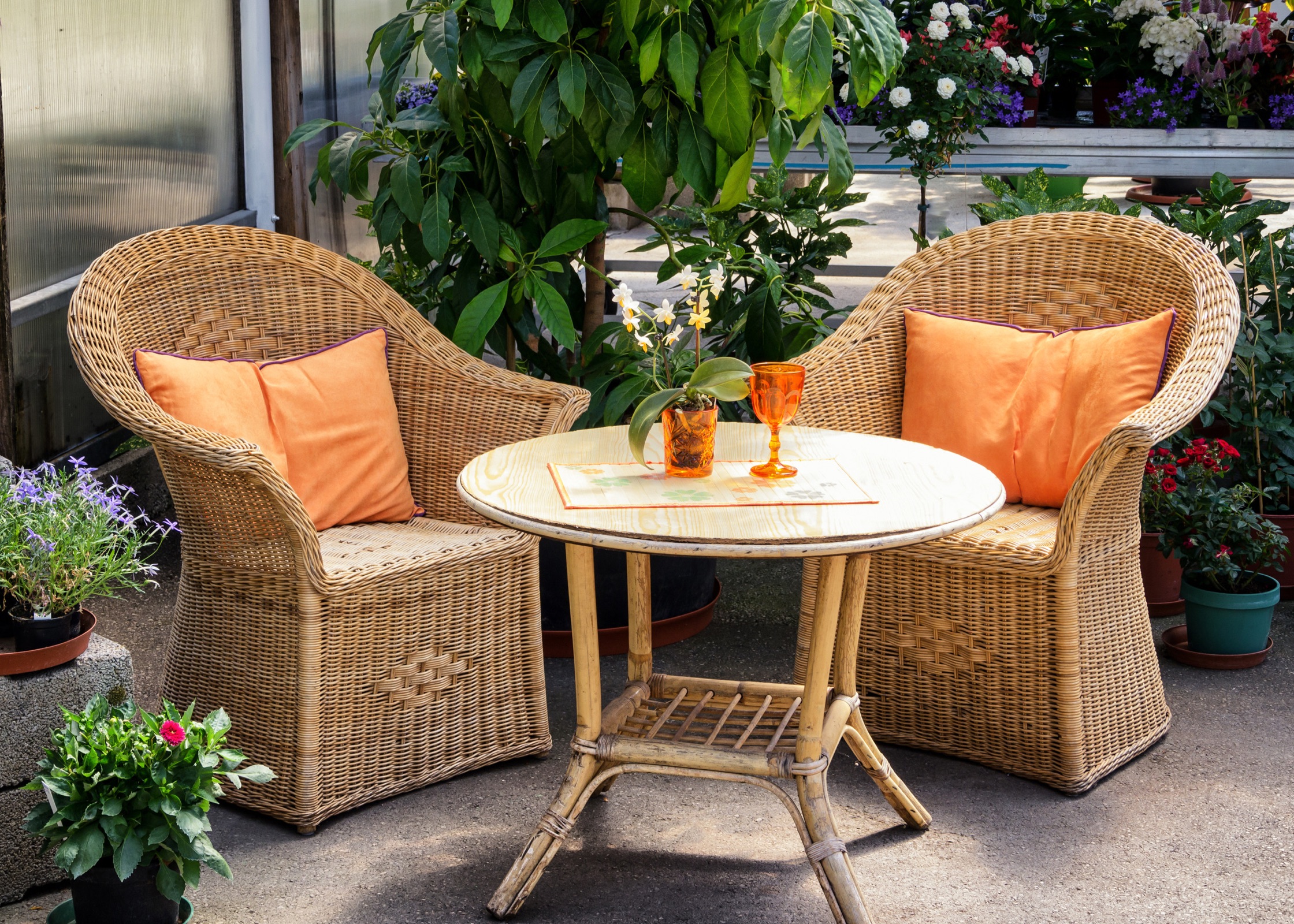 rattan bistro set for outdoors, patio, garden and balcony. Spring decor ideas. decorating for spring. decor for spring. How to update your home for spring. resfresh home. get home spring ready. how to transition your home from winter to spring