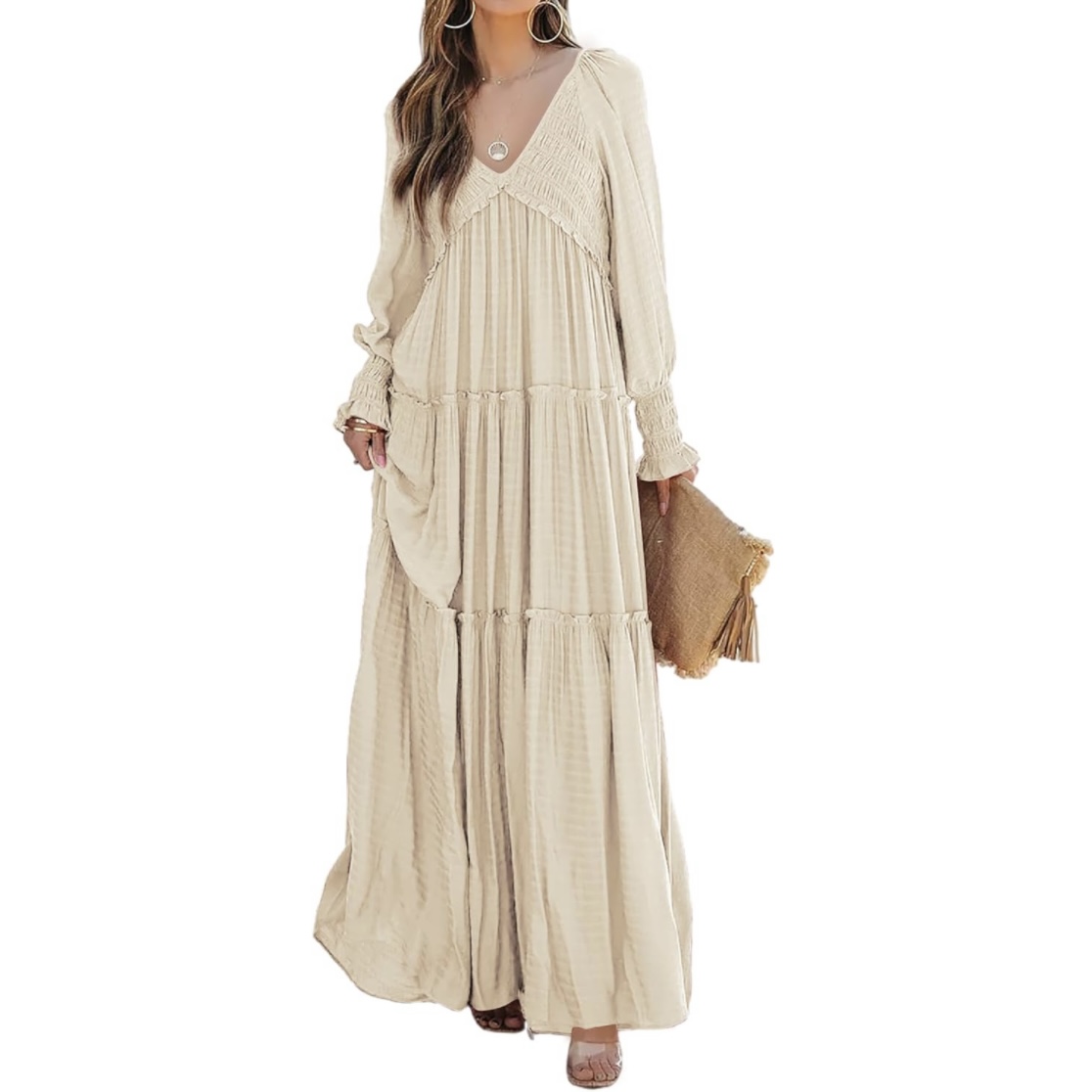 modest summer beach looks. modest summer outfits and style. How to be modest in summer on the beach. beautiful boho maxi dress.