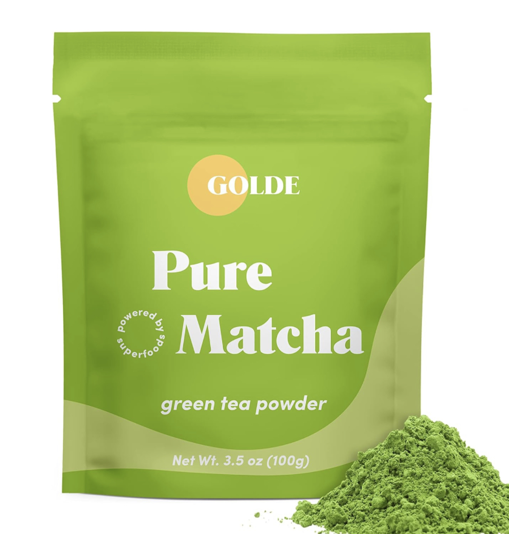 golde pure matcha green tea powder.