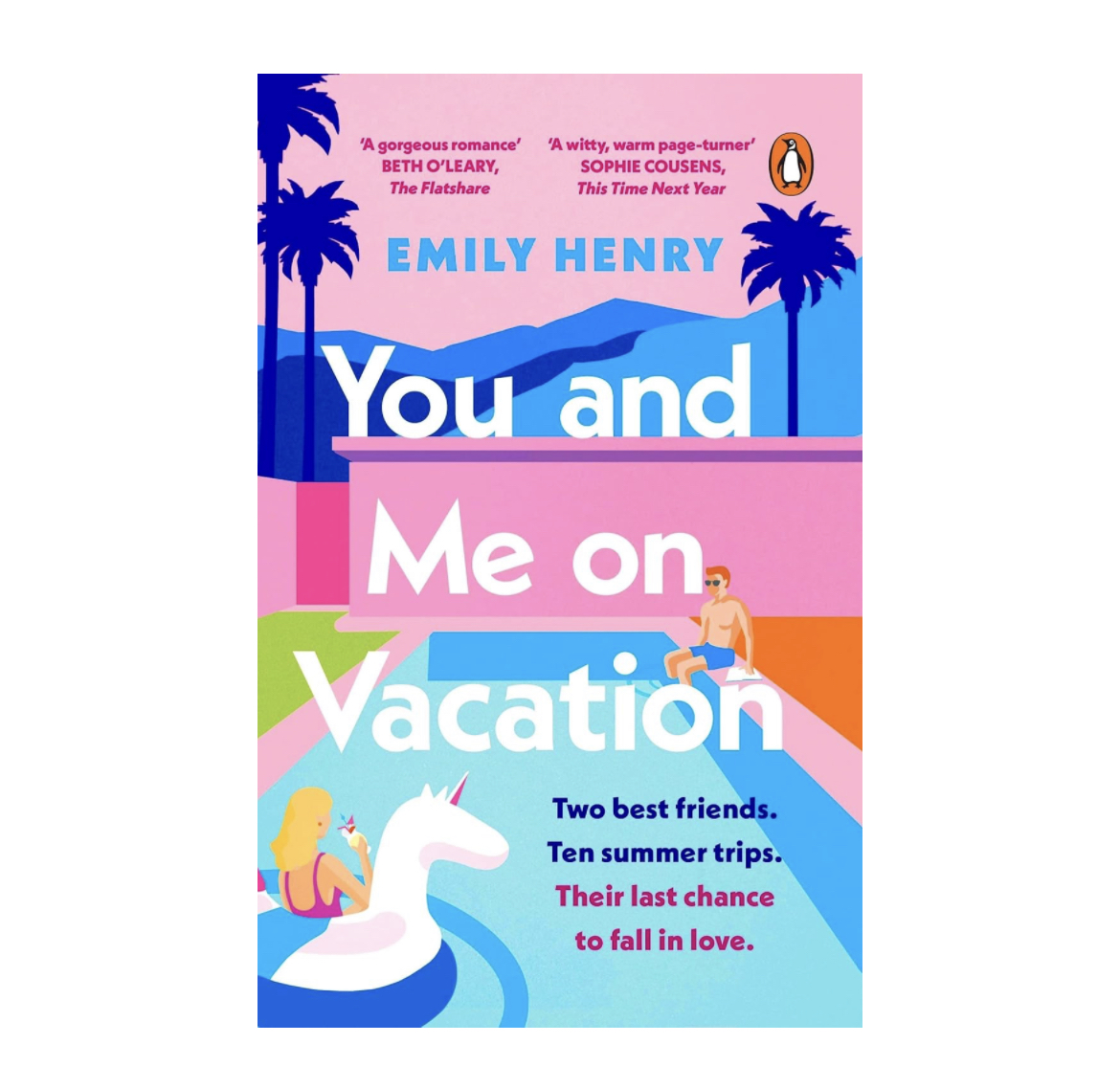 Emily Henry you and me on vacation feel good summer novels. summer self-care essentials for health and wellness. summer essentials for wellness. best summer wellness items and products.